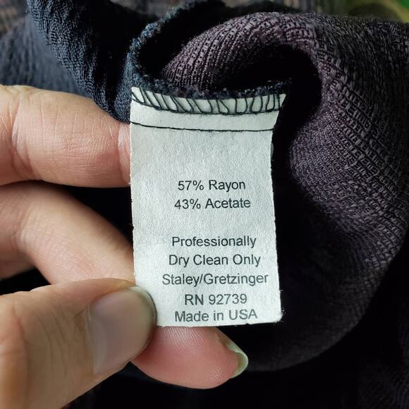 JG's Mad Lab Women Multicolor Art To Wear Button Down V-Neck Blouse Top Size S/M - Picture 9 of 9